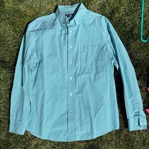 George Men's Teal Button-Down Shirt